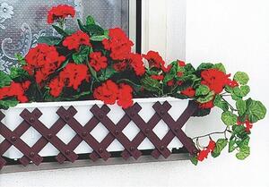 Zahrádka okenní CEV 70 - 80 cm, hnědá