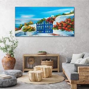 Obraz na plátně Obraz na plátně Malování květiny moře