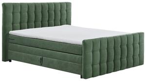 POSTEL BOXSPRING, 180/200 cm, olivově zelená MID.YOU - Postele s úložným prostorem, Online Only