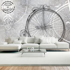 Fototapeta - Klasické jízdní kolo - černobílé 200x140 + zdarma lepidlo