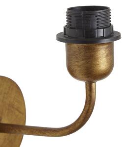 Vinylová nástěnná lampa zlatá bez stínidla - Matt