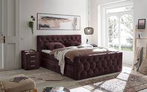 POSTEL BOXSPRING, 180/200 cm, lilková MID.YOU - Postele s úložným prostorem, Online Only