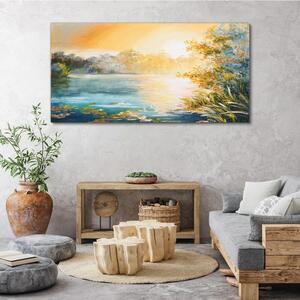 Obraz na plátně Obraz na plátně Abstrakce jezera příroda