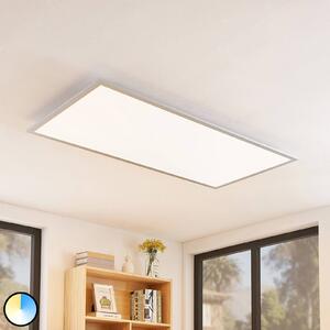 Lindby Zento LED panel, stmívatelná, stmívatelný, Hliník / šedá / zinek, Kuchyň, Plast, Moderní