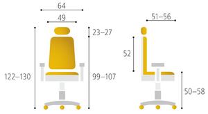 Židle Office Pro Dike SP (OFFICE PRO Dike s podhlavníkem)
