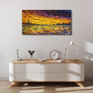Obraz na plátně Obraz na plátně Abstrakce západ slunce