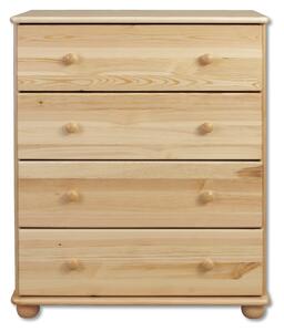 KD110 dřevěná komoda z masivní borovice Drewmax (Kvalitní nábytek z borovicového masivu)