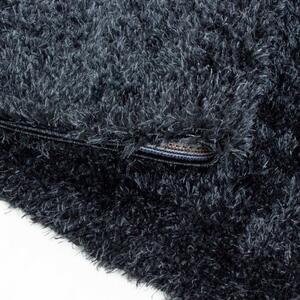 Vopi | Kusový koberec Brilliant shaggy 4200 black - 80 x 150 cm