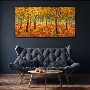 Obraz na plátně Obraz na plátně Malování lesa podzimní příroda