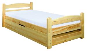 LK144-90 dřevěná výklopná postel masiv borovice jednolůžko 90x200 cm Drewmax (Kvalitní nábytek z borovicového masivu)