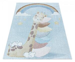 Vopi | Dětský koberec Lucky 3612 blue - Kruh průměr 120 cm