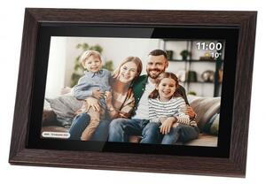 Digitální fotorámeček Kruger&Matz FRAMEO Wi-Fi 10,1"dřevěný rám