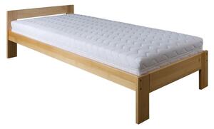 Drewmax LK184 80x200 cm - Dřevěná postel masiv buk jednolůžko (Kvalitní buková postel z masivu)