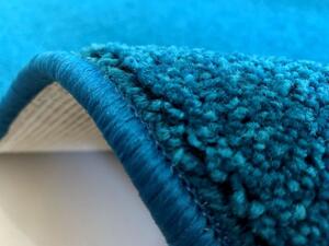 Vopi | Kusový koberec Eton Lux tyrkysový - 1 m2 s obšitím