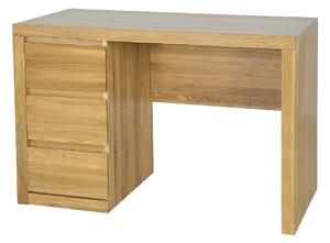 Drewmax BR301 - Dřevěný psací stůl masiv dub (Kvalitní dubový psací stůl)