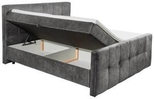 AMERICKÁ POSTEL, 160/200 cm, antracitová MID.YOU - Postele s úložným prostorem, Online Only