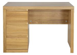 Drewmax BR301 - Dřevěný psací stůl masiv dub (Kvalitní dubový psací stůl)