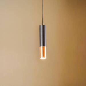 Závěsná lampa Euluna Thalassa 1fl GU10 černá/měděná
