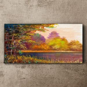 Obraz na plátně Obraz na plátně Malování stromů vody