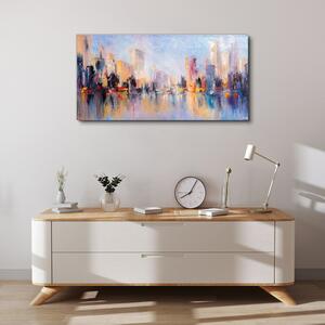 Obraz na plátně Obraz na plátně Malba abstrakce město