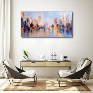 Obraz na plátně Obraz na plátně Malba abstrakce město
