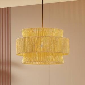Závěsné světlo Lindby Anuva, přírodní, papír, Ø 45 cm