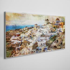Obraz na plátně Obraz na plátně Městské moře panoráma města