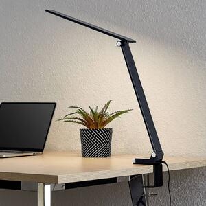 PRIOS Prios Tamarin stolní lampa LED, stmívatelná, černá, stmívatelný, Černá, Pracovna / kancelář, Plast, Moderní, Lampička na čtení