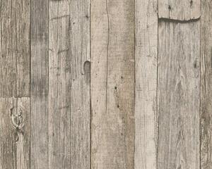 Vliesová tapeta na zeď Dekora Natur 6 95931-2 | 0,53 x 10,05 m | šedá, béžová, hnědá | A.S. Création