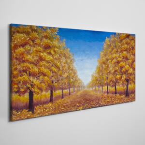 Obraz na plátně Obraz na plátně Podzimní malba stromu