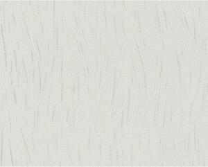 A.S. Création | Vinylová tapeta na zeď Shades of White 3073-54 | 0,53 x 10,05 m | bílá, metalická