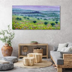 Obraz na plátně Obraz na plátně Malování stromy krajina