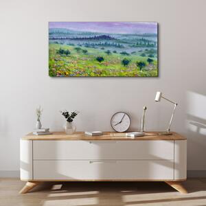 Obraz na plátně Obraz na plátně Malování stromy krajina