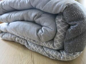Algodon Blanco Přehoz na postel Lyra Grey, šedý, 270x270 cm