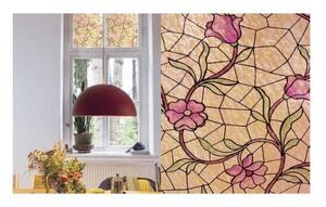 PATIFIX | samolepicí okenní fólie na sklo 91-2240 | šíře 90 cm | KVĚTINA V BÉŽOVÉM