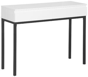 KONZOLOVÝ STOLEK, černá, bílá, kov, kompozitní dřevo, 100/35/77 cm home24 - Online Only konferenční stolky, Online Only