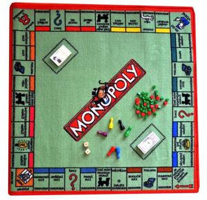 Vopi | Dětský koberec Monopoly - Monopoly, zelený