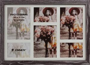 FANDY Fotorámeček Narvik gallery 05 2 šedohnědý