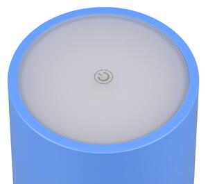 Nabíjecí stolní lampa LED Fernandez, modrá, IP54, CCT, stmívatelná