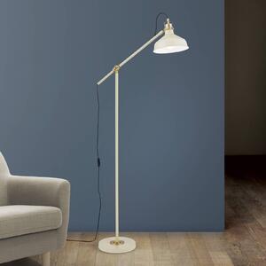 Stojací lampa Schiller, khaki, kov, výška 153 cm, nastavitelná