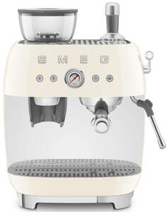 SMEG 50's Retro Style pákový kávovar EGF03 s mlýnkem na kávu 2 šálky krémový EGF03CREU