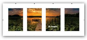 FANDY Rám clip plexi gallery 4x10x15 bílý