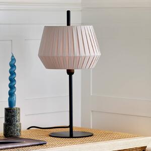 Stolní lampa Dicte, ručně vázané stínidlo, jantar