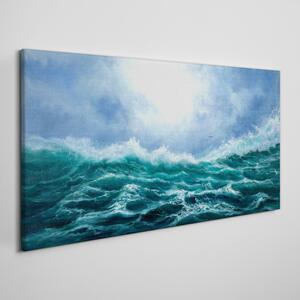 Mořská bouře příroda mořská bouře příroda Obraz na plátně