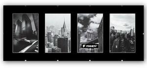 FANDY Rám clip plexi gallery 4x10x15 černý