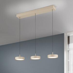 ORION Závěsné svítidlo Teide LED, khaki, kov, výškově nastavitelné, stmívatelný, Zelená, Obývací pokoj / jídelna, kov, Moderní