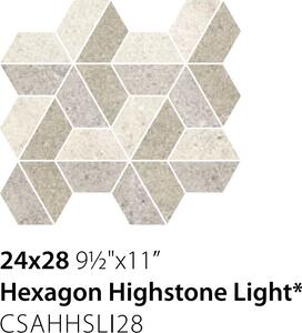 Sant&#039 Dlažba Sant Agostino Highstone Hexagon Light 24x28