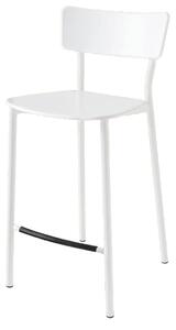 Connubia Barová židle Jelly Metal, kov, výška sedu 65 cm, CB1969 Podnoží: Matný šedý lak (kov), Sedák: Polypropylen matný - Grey (šedá)