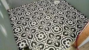 Retro Dlažba Deceram Cementina Black and White 20x20