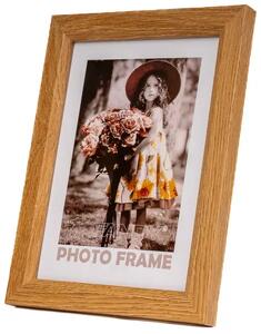 FANDY Dřevěný fotorámeček Bevel 13x18 2 hnědý